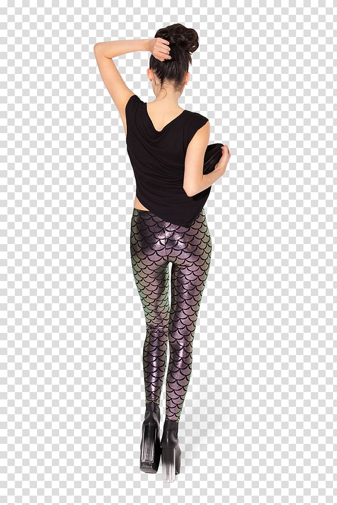 Leggings Waist Thigh The Wrong Side of the Ocean Vertically-Speaking, Mermaid scale transparent background PNG clipart