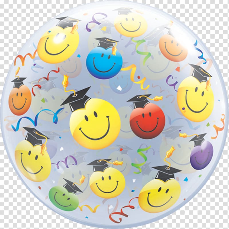 Balloon Graduation ceremony Smiley Graduate University Party, balloon transparent background PNG clipart