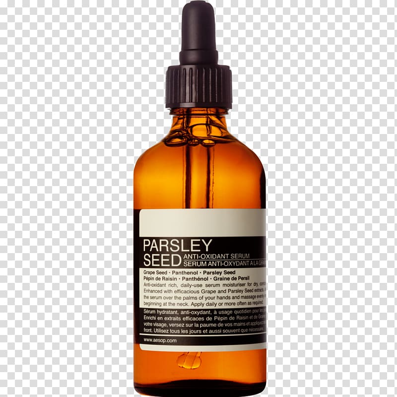 Aesop Parsley Seed Anti-Oxidant Serum Aesop Oil Free Facial Hydrating Serum Skin care Antioxidant, parsley transparent background PNG clipart