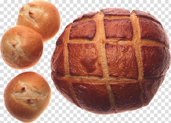 Hot cross bun Lye roll Toast Cinnamon roll, bun transparent background PNG clipart