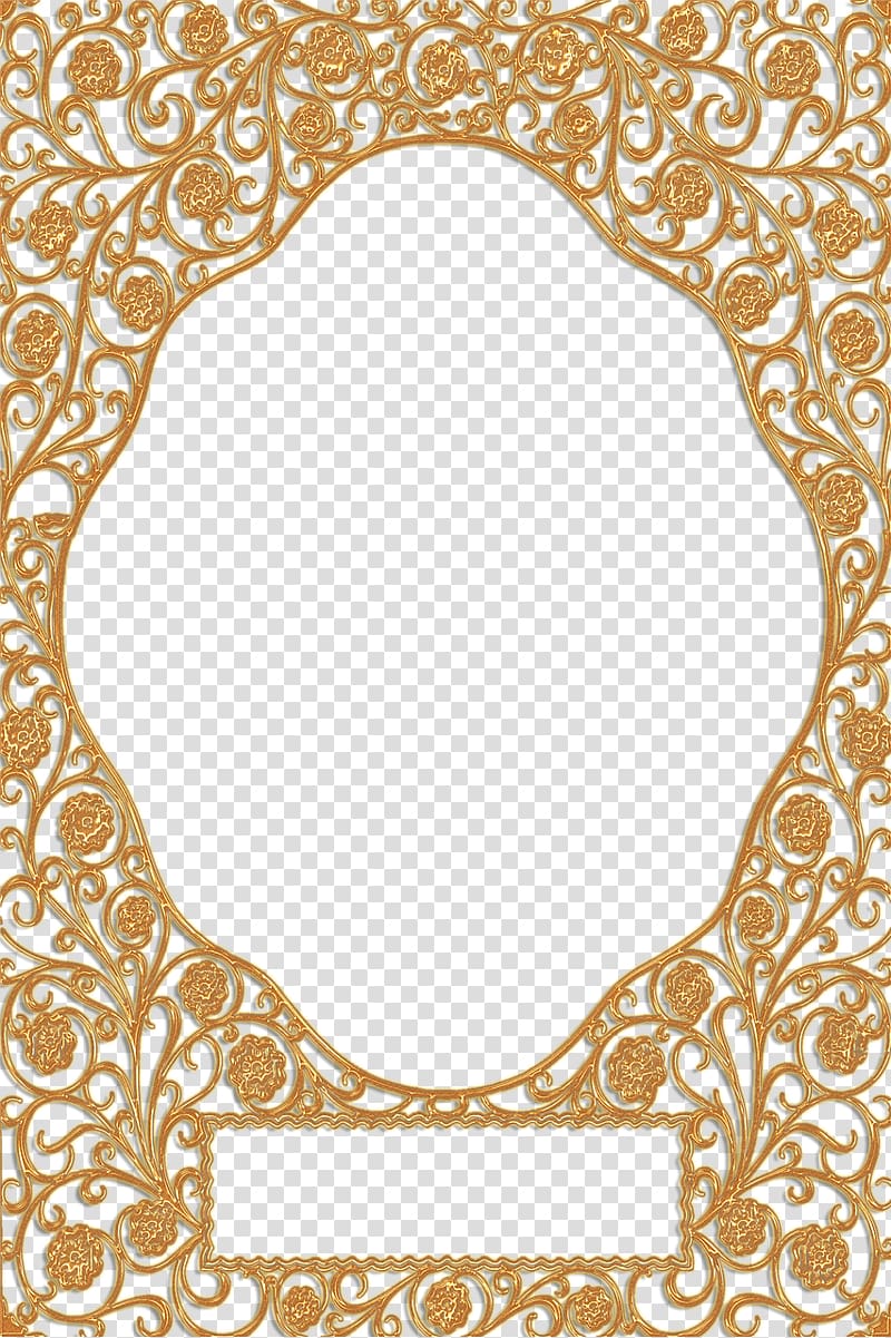 Gold Frames Ornament , gold border transparent background PNG clipart