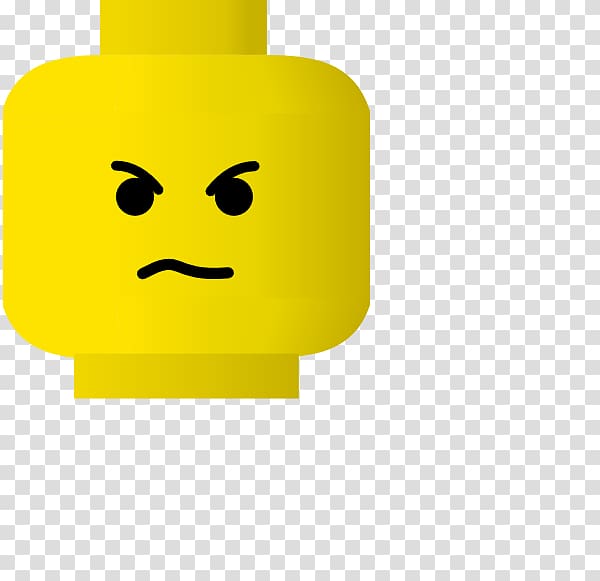 Lego minifigure Smiley Lego Star Wars , Angry Person Gif transparent background PNG clipart