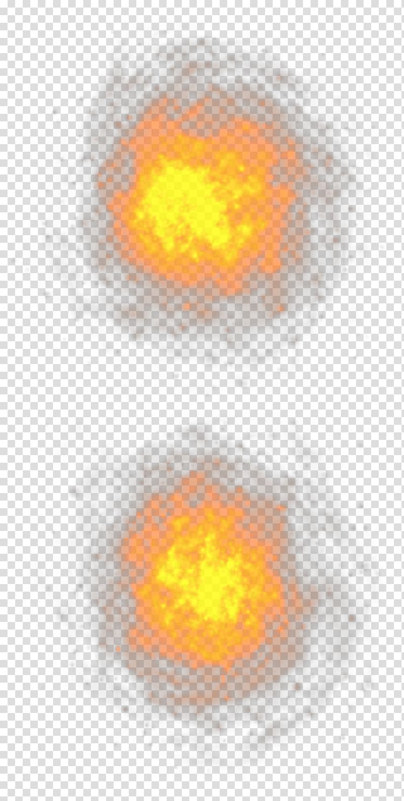 two orange flames illustration, Heat Circle Pattern, Fireballs transparent background PNG clipart