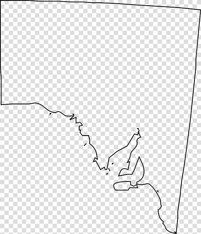 South Australia Blank map , map transparent background PNG clipart