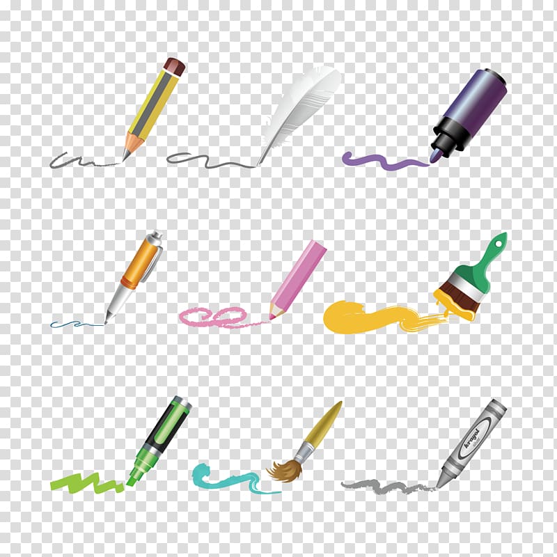 Colored pencil Drawing, pen and watercolor transparent background PNG clipart