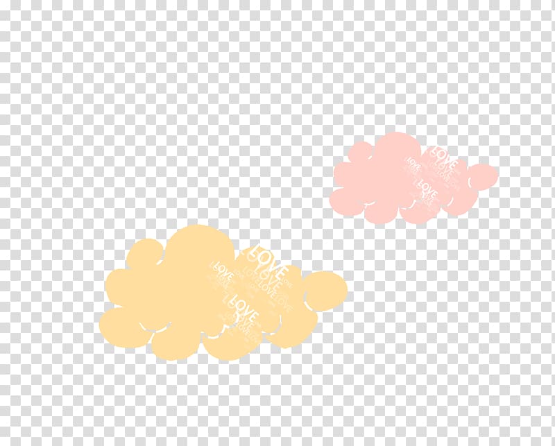 two orange and yellow cloud , Cloud iridescence, clouds transparent background PNG clipart