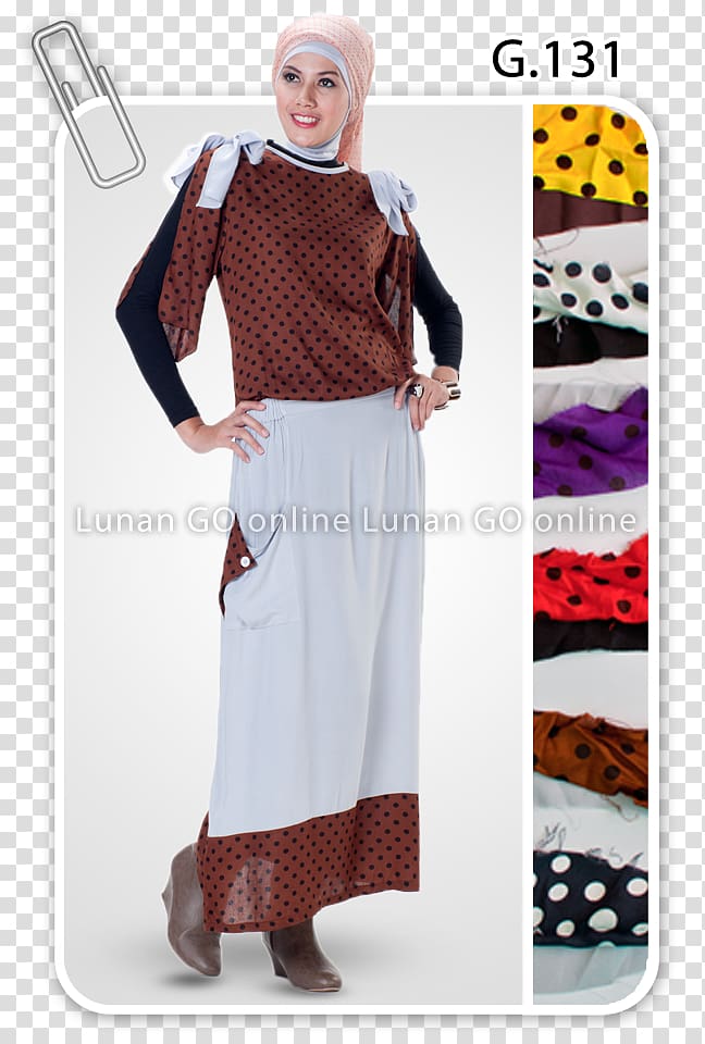 Polka dot Rose White Fashion Color, muslim fashion transparent background PNG clipart