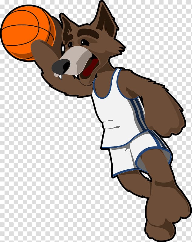 Gray wolf Basketball Ball game , Free Basketball transparent background PNG clipart