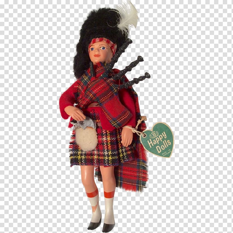 Helen from Scotland Sticker Paper Doll Tartan Scottish people, doll transparent background PNG clipart