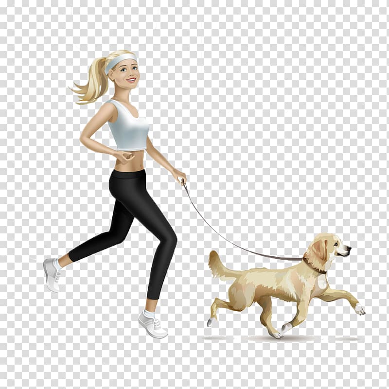Dog Illustration, Dog fitness beauty transparent background PNG clipart