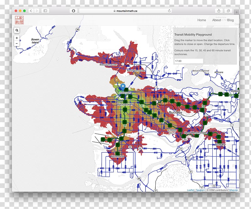 Map Mobi Vancouver Visualization TransLink, map transparent background PNG clipart