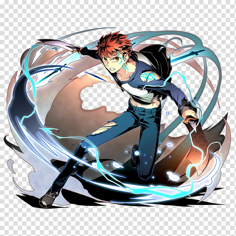 Fate/stay night Shirou Emiya Divine Gate Saber Archer, Anime transparent background PNG clipart