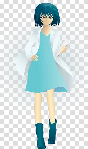 Premium Photo | Anime portrait of a beautiful female scientist in a  laboratory 3D rendering