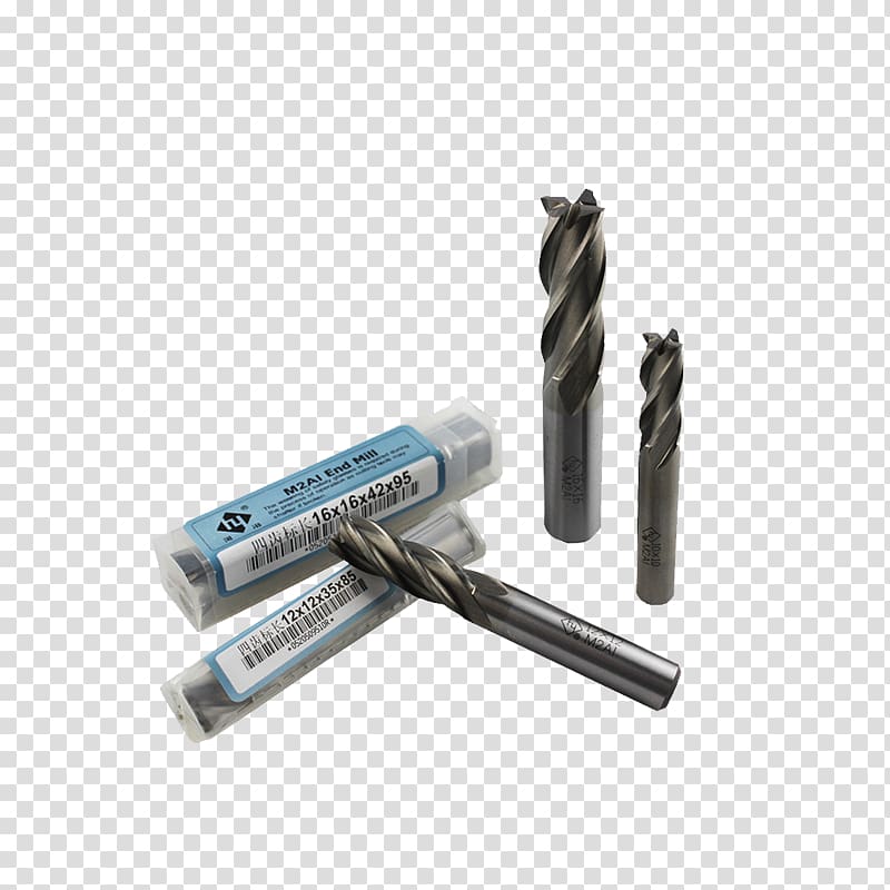 High-speed steel Tungsten Milling cutter End mill, Product physical hardware tools milling transparent background PNG clipart