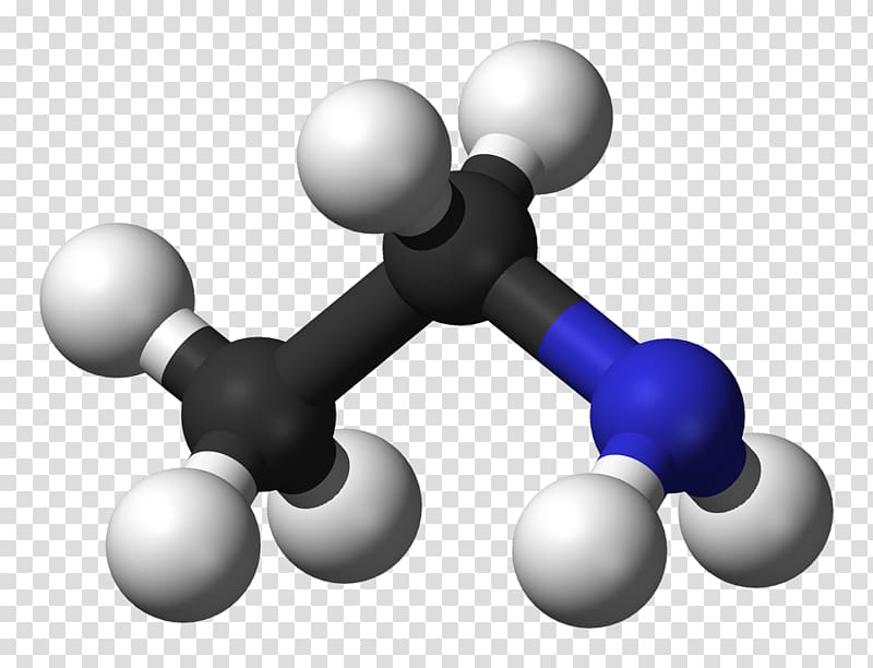 Ethylamine 3D computer graphics Chemistry Jmol Three-dimensional space, others transparent background PNG clipart