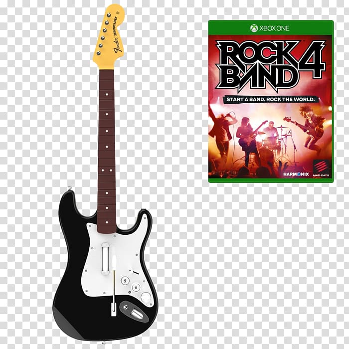 Rock Band 4 Guitar Hero Live Guitar controller Microphone Xbox One, microphone transparent background PNG clipart