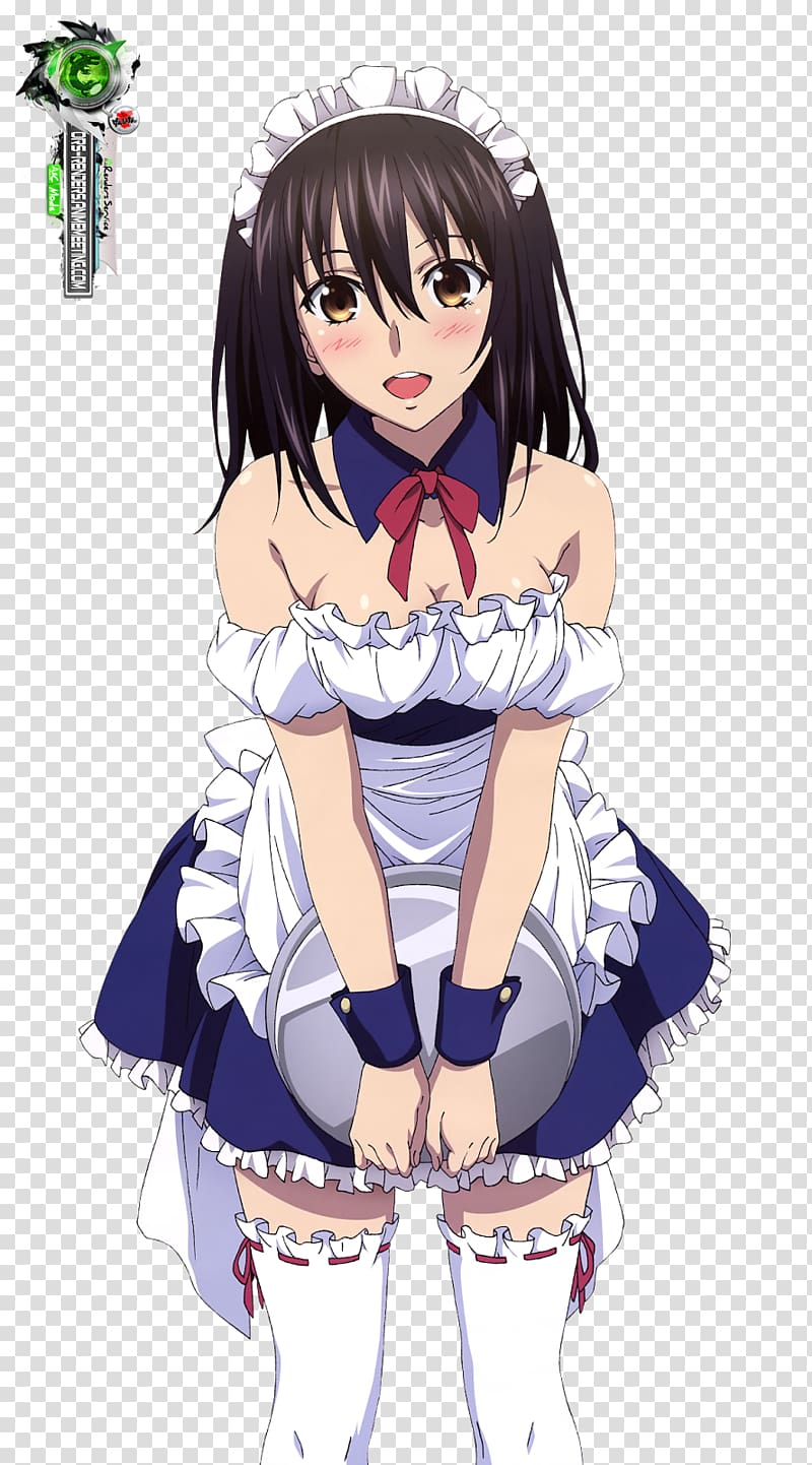 Black hair Mangaka Anime Strike the Blood Brown hair, Anime transparent background PNG clipart