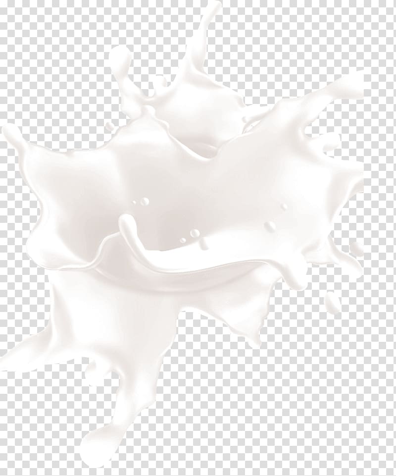 Black and white Neck Pattern, Milk splash overflows, white liquid splash transparent background PNG clipart