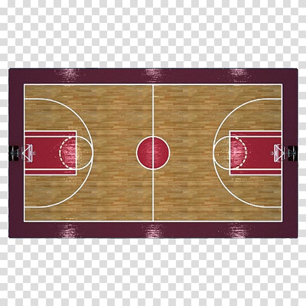Basketball court Stadium, The red edge of the basketball court transparent background PNG clipart