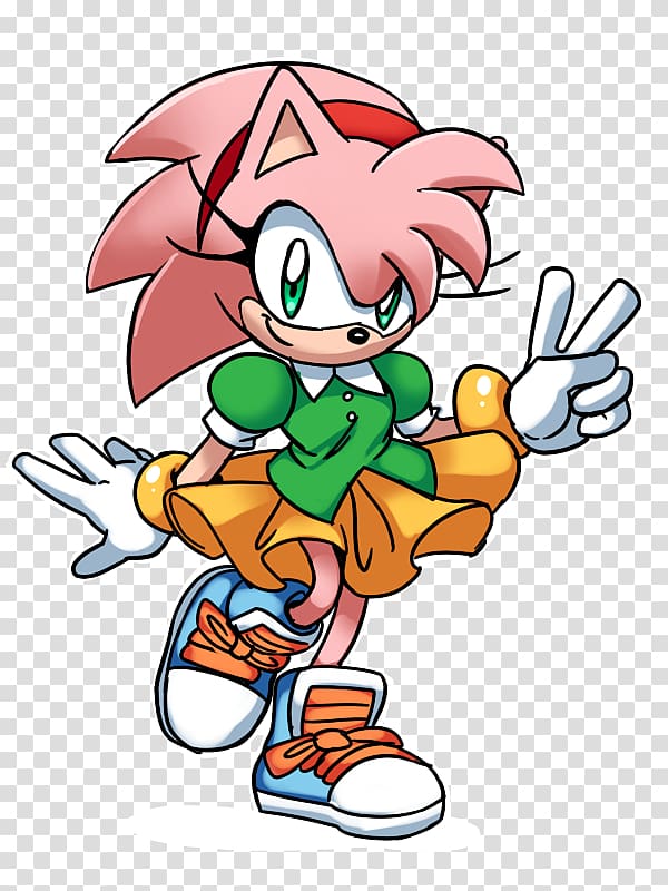 Amy Rose Sonic CD Sonic the Hedgehog Sonic Adventure Sonic Chaos, sonic the hedgehog transparent background PNG clipart