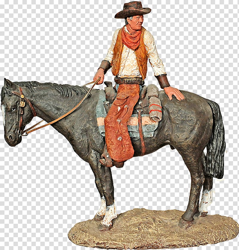 Sculpture trail Cowboy Mustang, john wayne transparent background PNG clipart