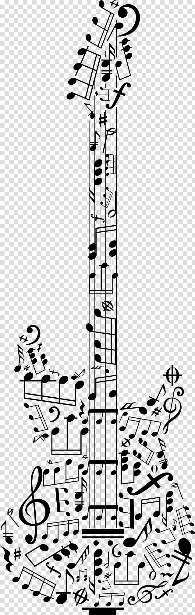 Musical note Guitar Composer, guitar transparent background PNG clipart