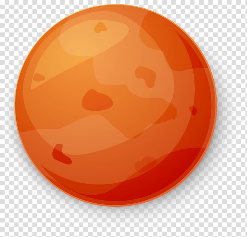 orange cartoon planet transparent background PNG clipart