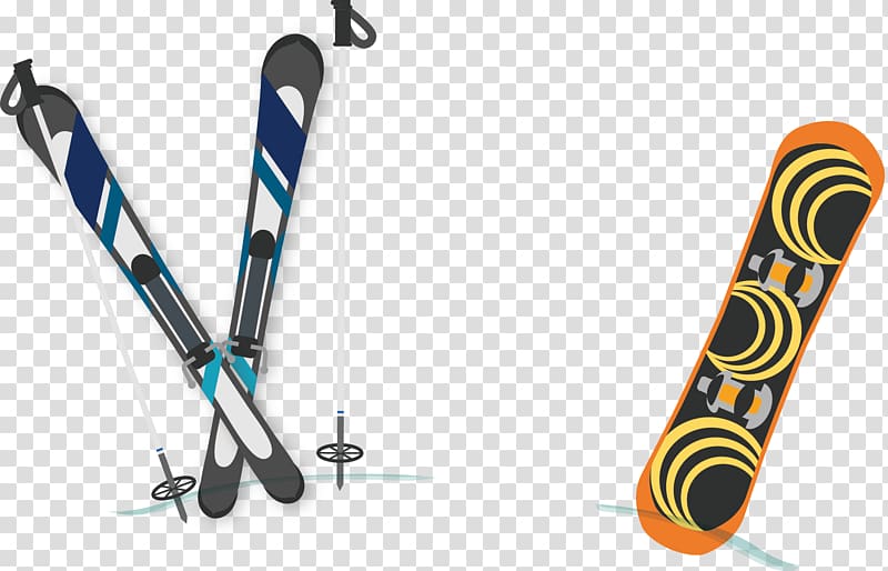 Skiing Snowboarding, Skiing Tools transparent background PNG clipart