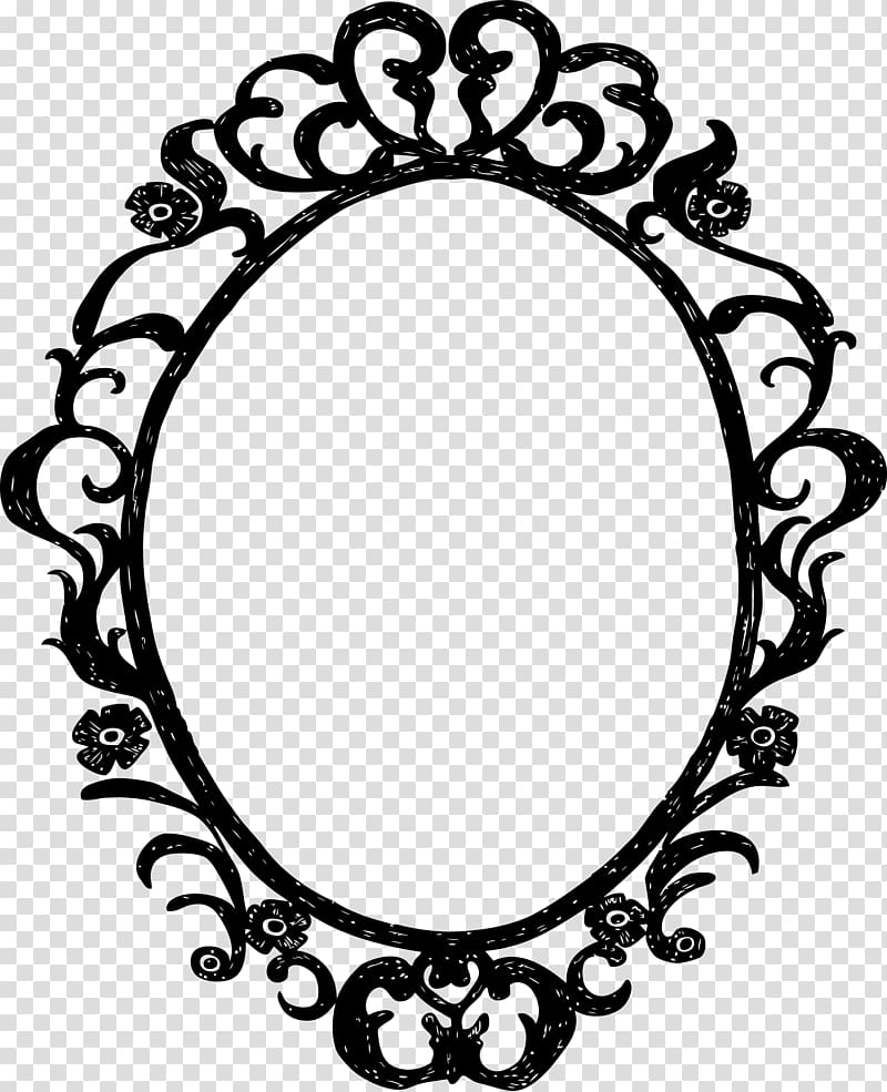 Frames Mirror Education Office breeze Pattern, oval border transparent background PNG clipart