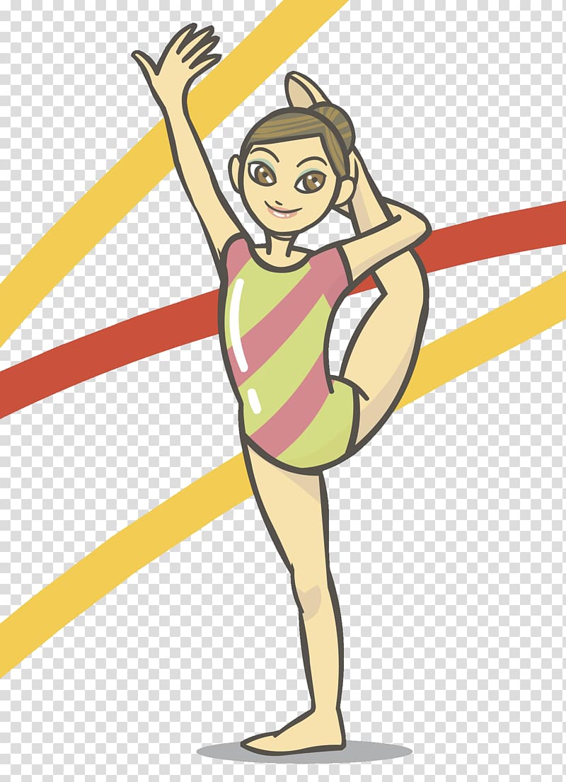 Cartoon Growth hormone, gymnastics transparent background PNG clipart