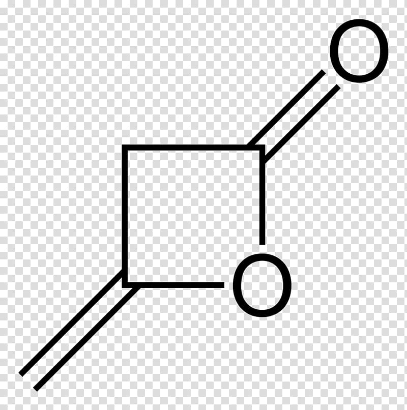 Oxetane Heterocyclic compound Diketene Acid Organic compound, Skeleton transparent background PNG clipart