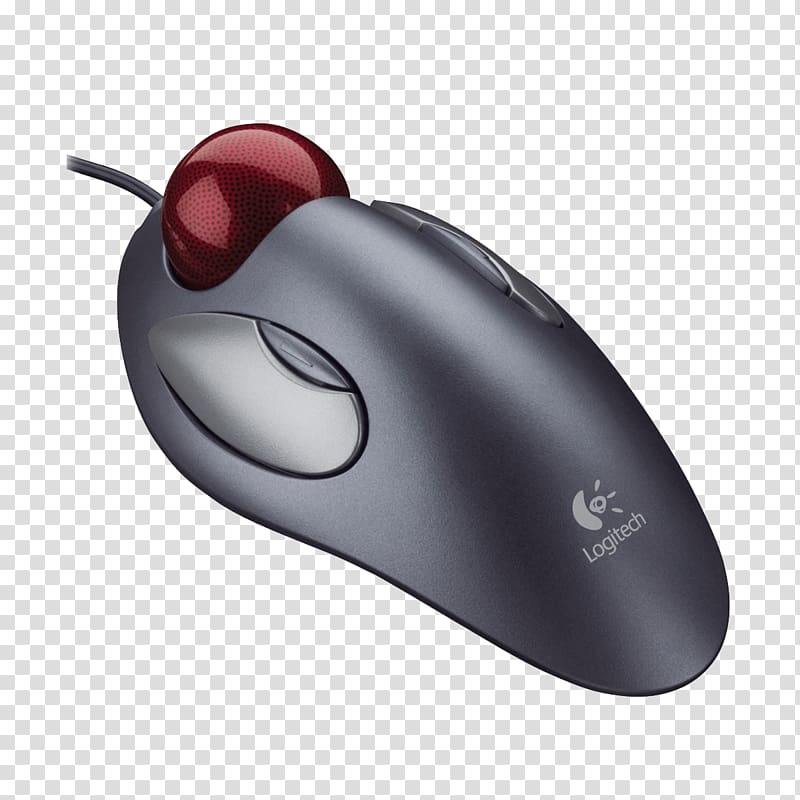 Computer mouse Trackball Logitech Trackman Marble Scroll wheel, Computer Mouse transparent background PNG clipart