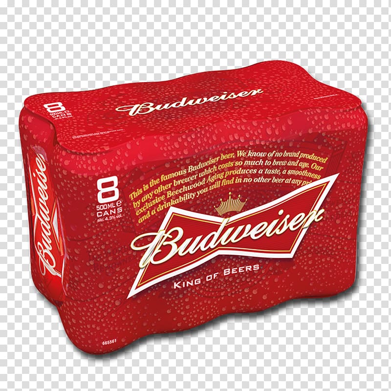 Budweiser Beer Labatt Brewing Company Lager Beverage can, beer transparent background PNG clipart