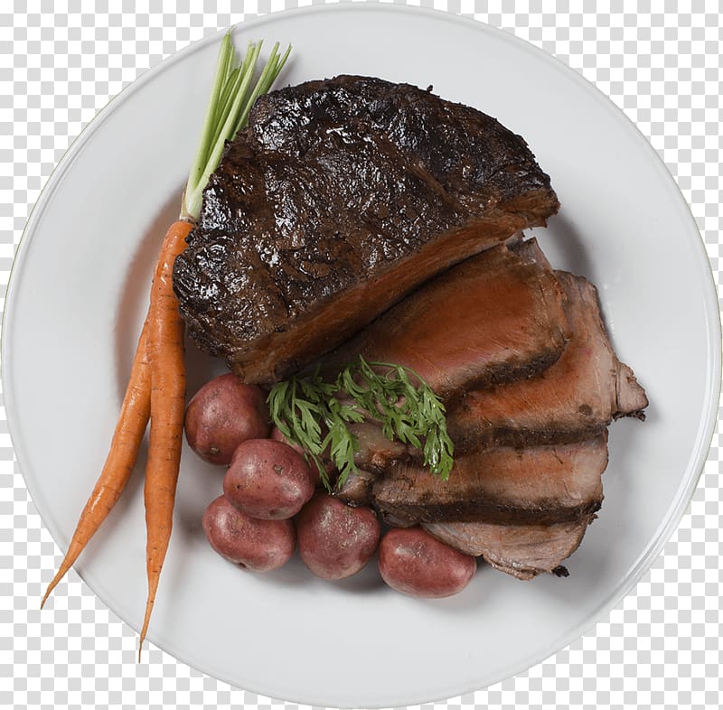 Roast beef Pot roast Sirloin steak Roast chicken Sunday roast, beef steak transparent background PNG clipart