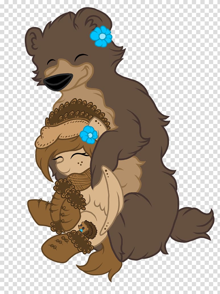 Bear hug Cartoon Bear hug , Bear Hug transparent background PNG clipart