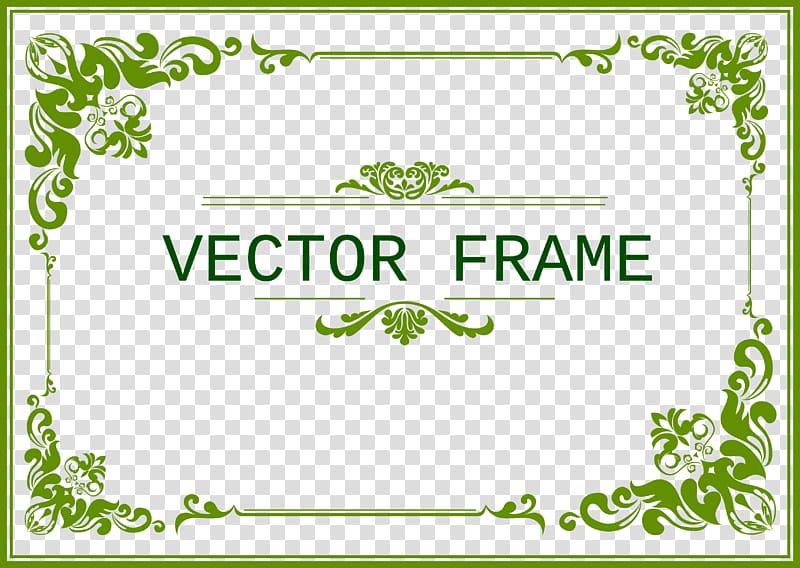 green frame, Template Green CorelDRAW, green frame transparent background PNG clipart