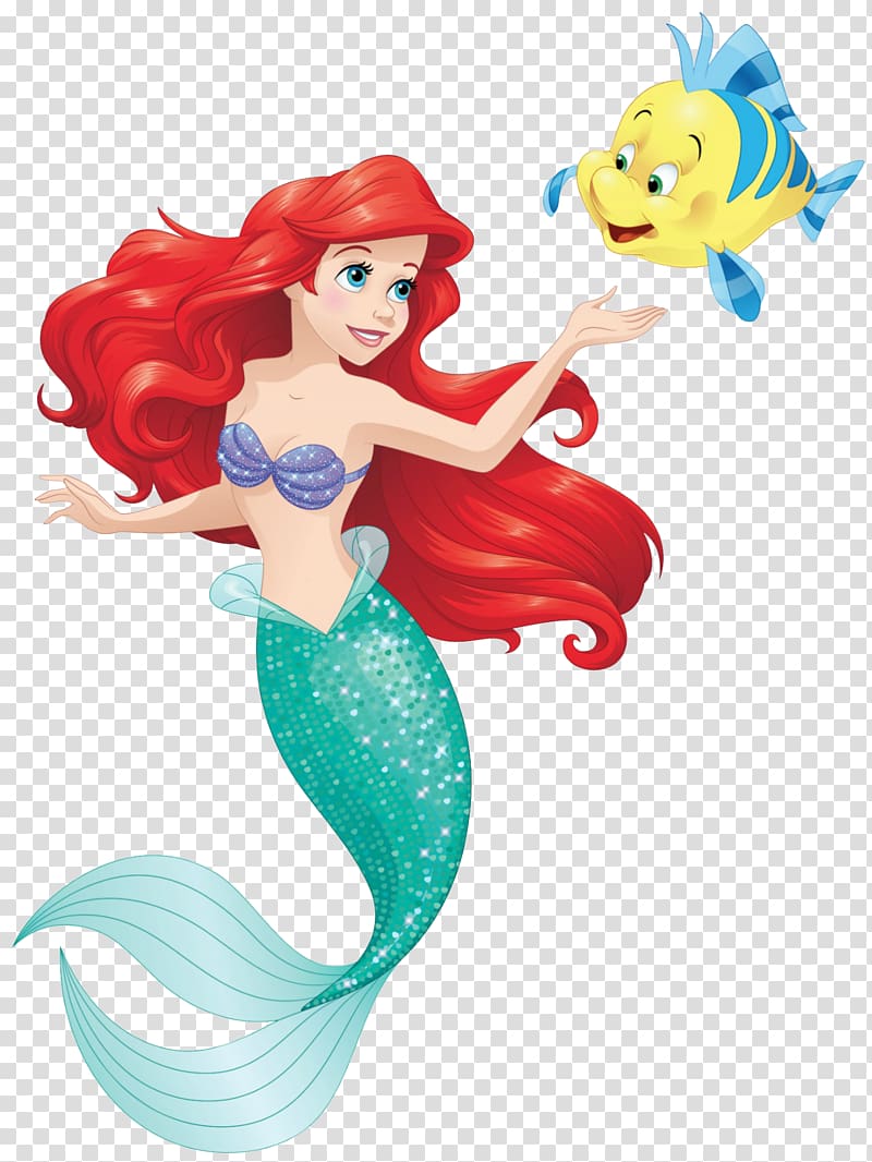 Disney Little Mermaid illustration, Ariel Sebastian Belle
