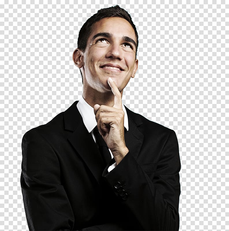 Man Looking Up, thinking man transparent background PNG clipart