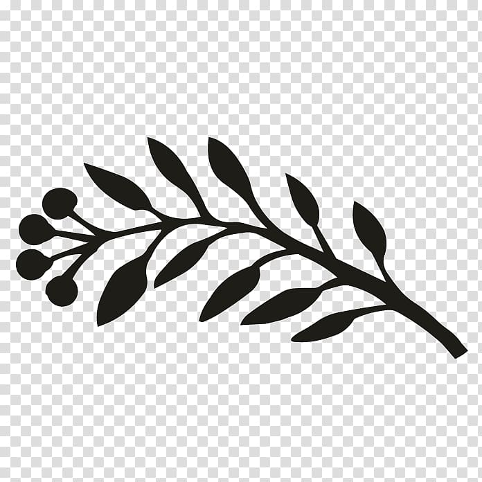 Monochrome Black and white Twig Leaf, succulent border transparent background PNG clipart