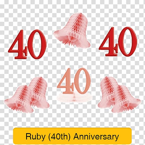 Wedding anniversary Party Ruby, 40 anniversary transparent background PNG clipart