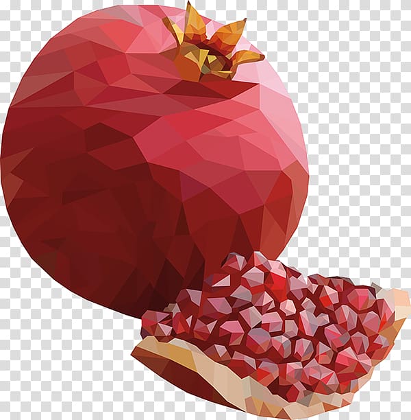 Pomegranate juice, Red pomegranate transparent background PNG clipart