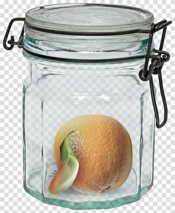 Marmalade Jar Glass Sterilization Canning, Orange jar transparent background PNG clipart