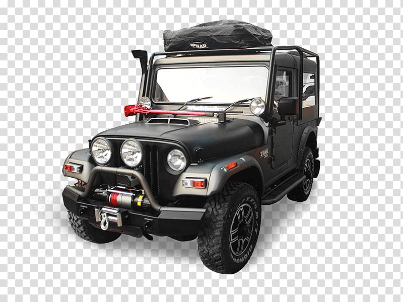 Mahindra Thar Mahindra & Mahindra Car Jeep Tire, car transparent background PNG clipart