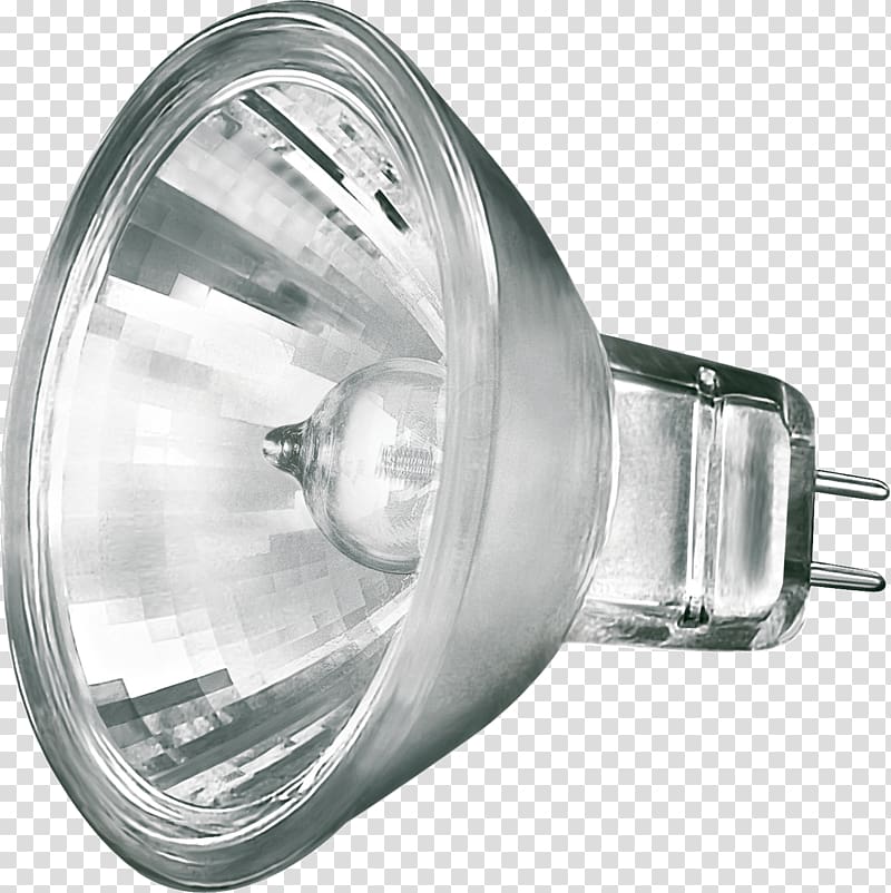 Incandescent light bulb Halogen lamp Multifaceted reflector Lighting, light transparent background PNG clipart