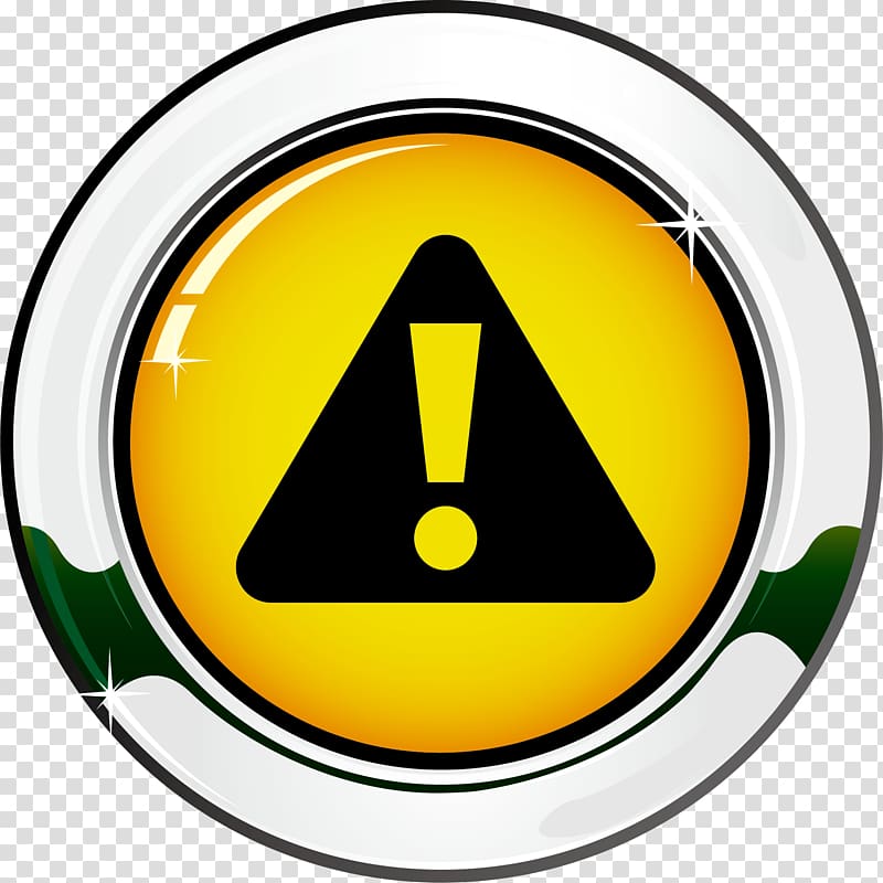 Warning sign Icon, Traffic sign element transparent background PNG clipart