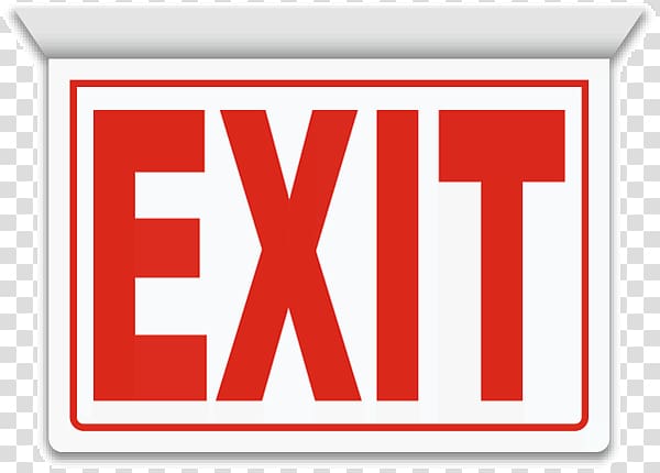 Exit sign Emergency exit Signage Fire Extinguishers, exit transparent background PNG clipart