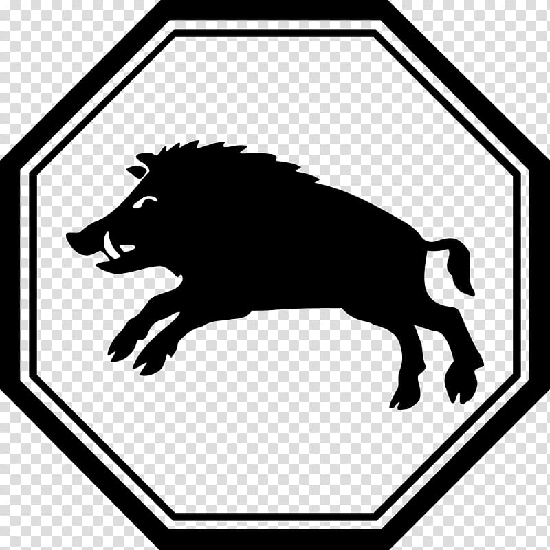 Wild boar Octagon, Boar transparent background PNG clipart