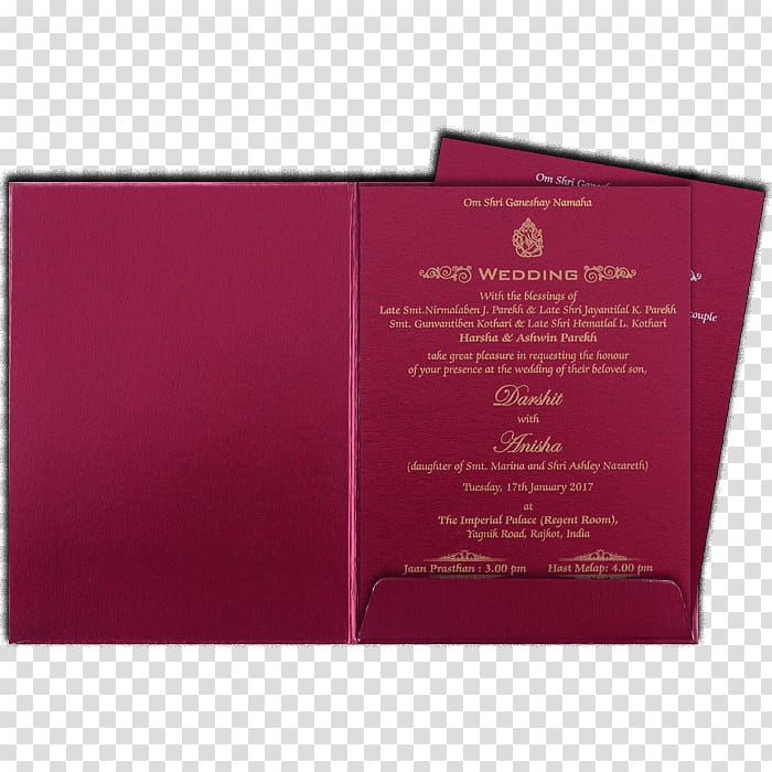 Wedding invitation Maroon Convite Font, pooja thali transparent background PNG clipart