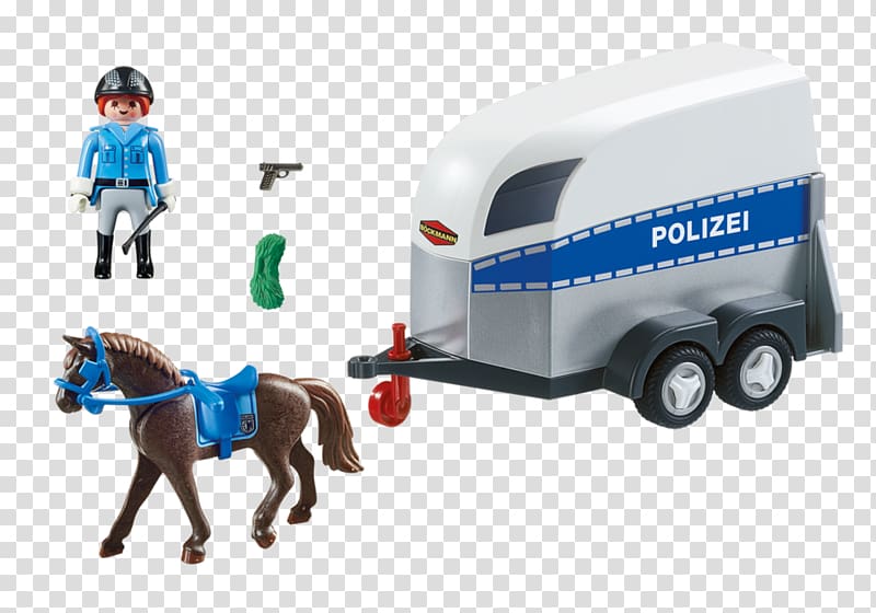 Horse Mounted police Playmobil Police officer, reference box transparent background PNG clipart