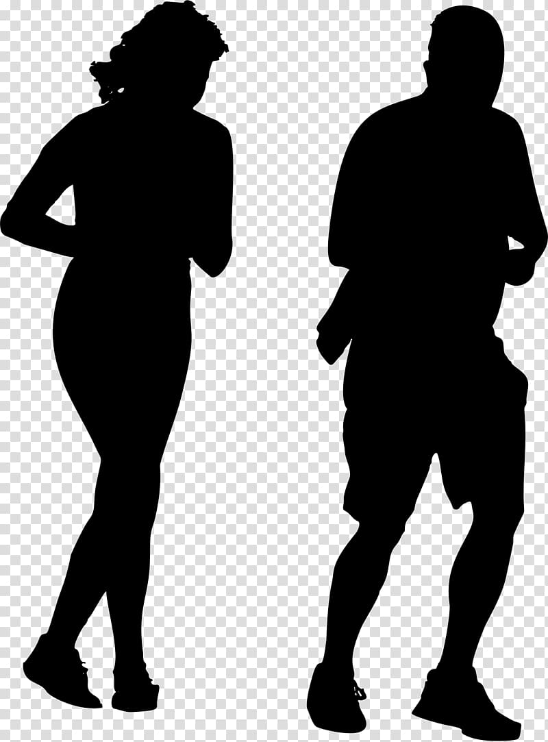 Silhouette Jogging Sport , jogging transparent background PNG clipart